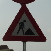 verkeersbord werkzaamheden